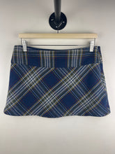 Vintage Aeropostle Women's Navy Plaid Mini Skirt