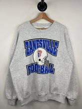 Vintage 90s Zanesville Football Grey Crewneck
