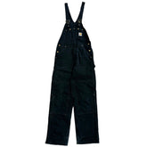 Vintage Carhartt Double Knee Black Insulated Overalls R02 BLK