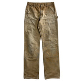 Vintage Carhartt Double Knee Thrashed Light Brown Work Pants