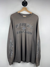 Vintage Harley Davidson Dragon Tribal California Dark Grey Long Sleeve