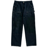 Vintage Carhartt Double Knee Faded Black Work Pants