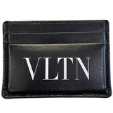Valentino Black Leather Card Holder
