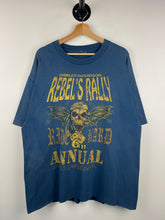 Vintage Harley Davidson Rebels Rally Slidell Louisiana Blue Tee