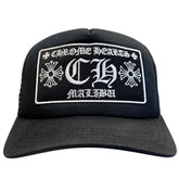 Chrome Hearts Malibu Black Trucker Hat