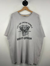 Vintage Harley Davidson Pin Up Girl Golden Colorado Grey Tee
