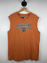 Vintage Harley Davidson Eagle Pennsylvania Orange Tank Top