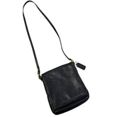 Vintage 90s Coach Legacy Monterey Flap Black Leather Crossbody Bag