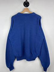 Vintage 90s Sansabelt Golf Blue Knit Sweater
