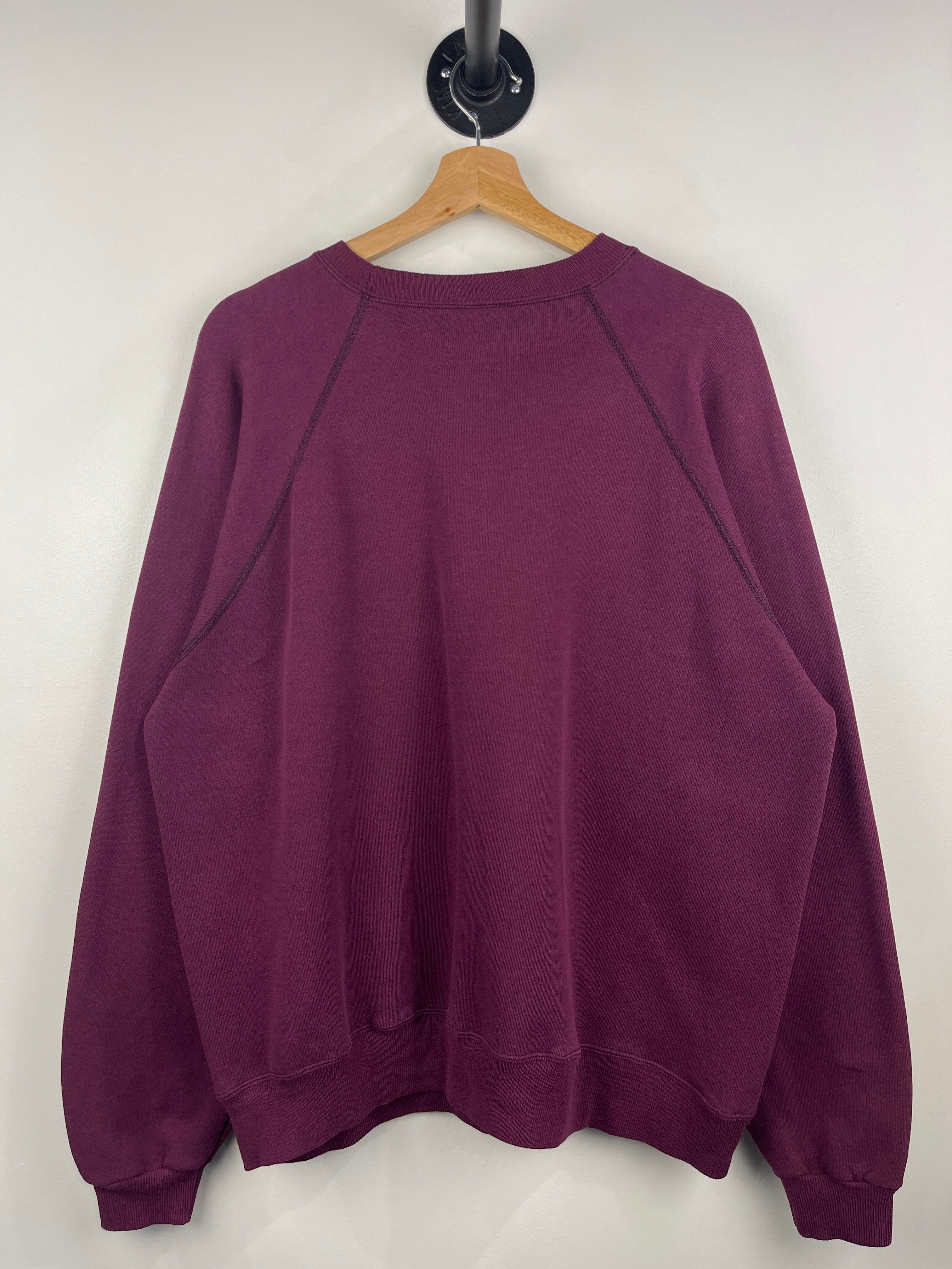 Vintage 90s Wisconsin Hartland World Class Burgundy Crewneck