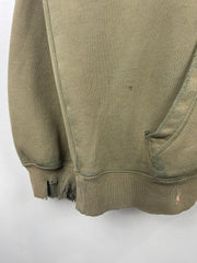 Vintage Adidas Embroidered Thrashed Green Hoodie