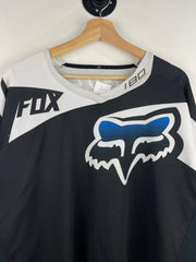 Vintage Fox 180 Motocross Black & White Long Sleeve Jersey