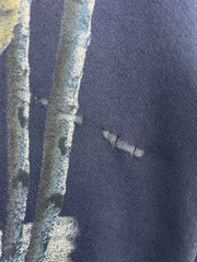 Vintage 90s Whitetail Deer Wilderness Faded Navy Crewneck