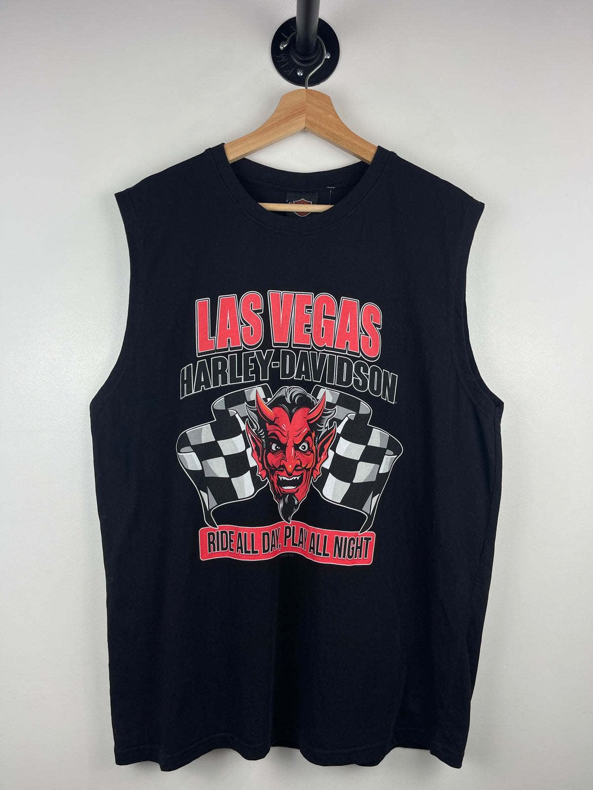 Vintage Harley Davidson Las Vegas Nevada Black Tank Top