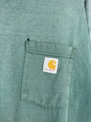Vintage Carhartt Thrashed Green Pocket Tee