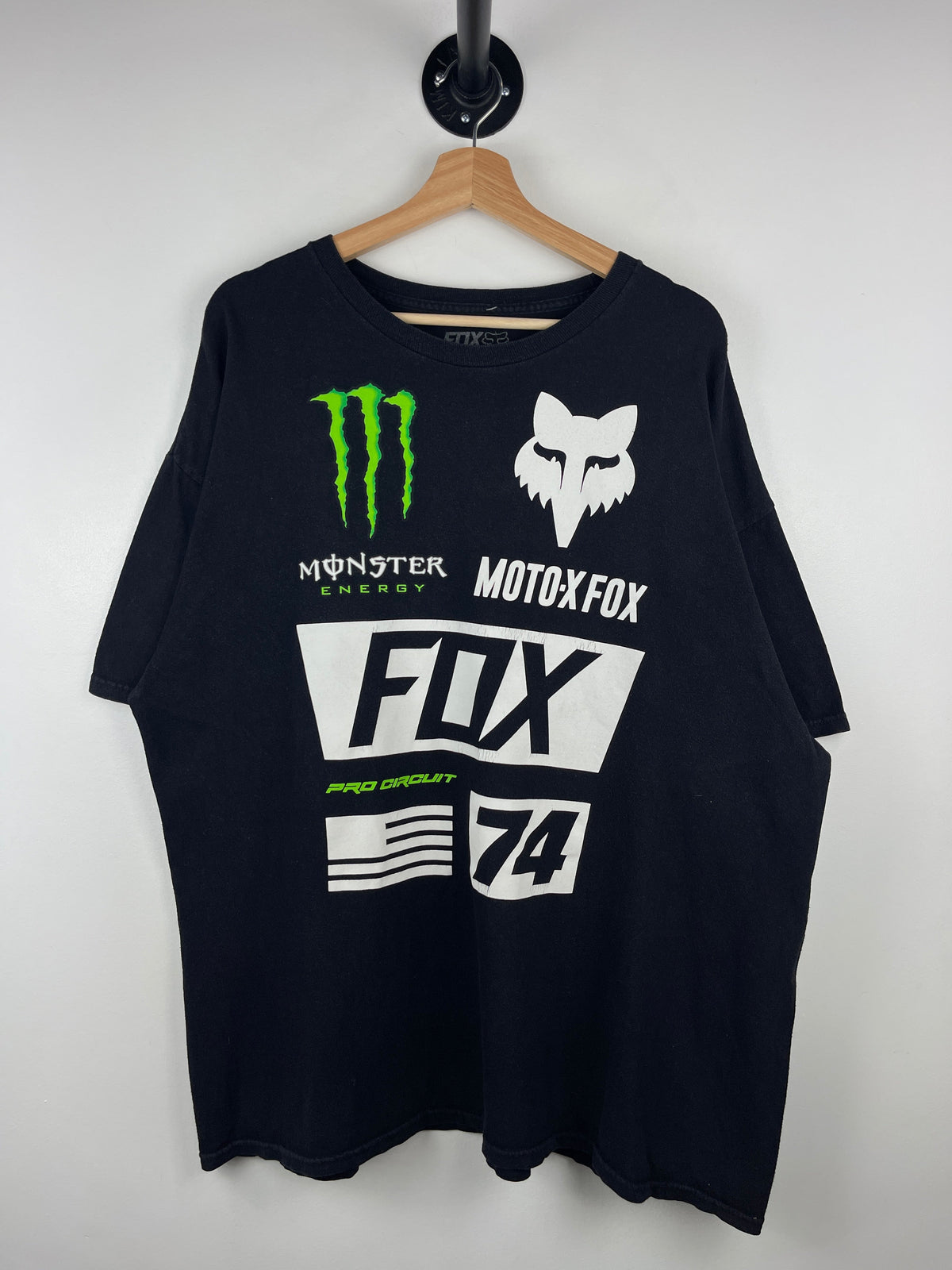 Vintage Fox Racing Monster Energy Black Tee