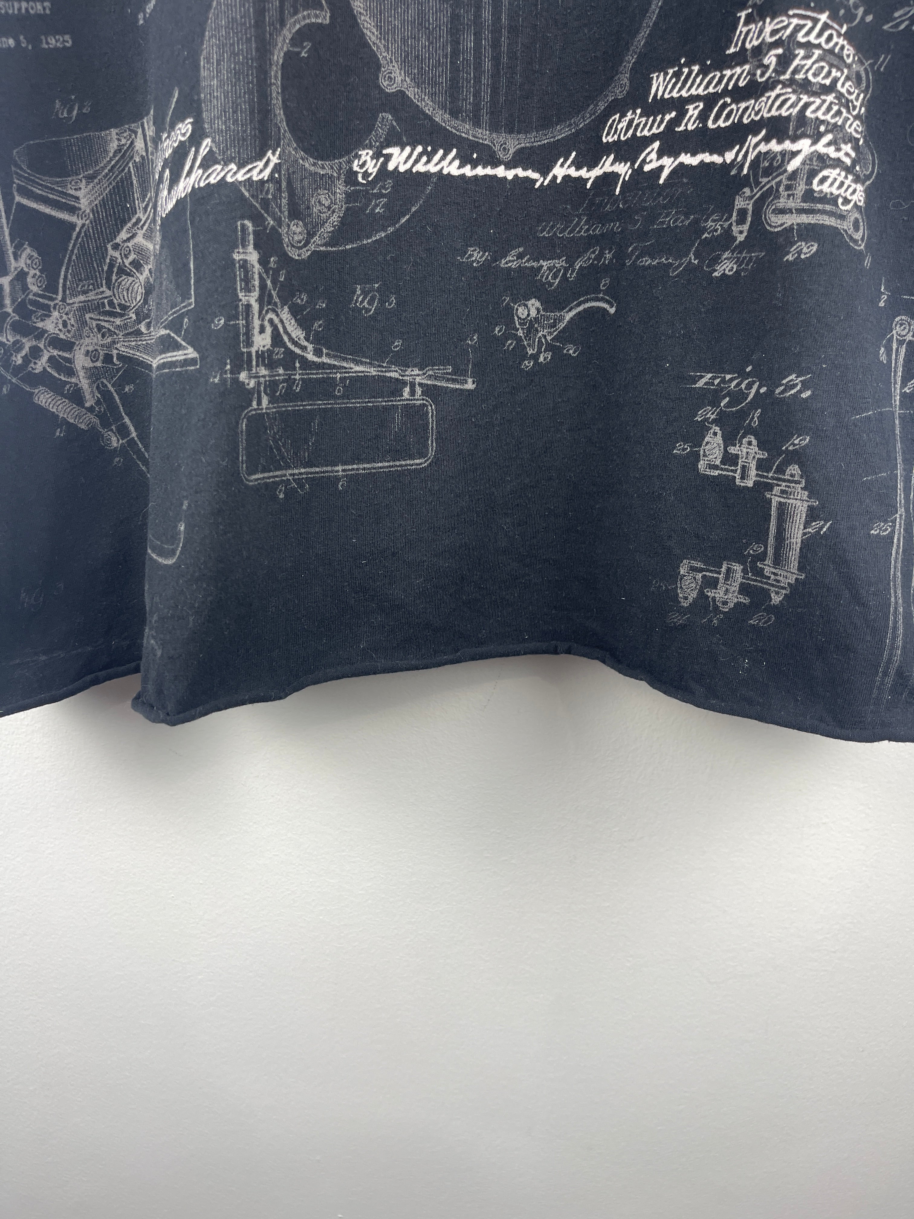 Vintage Harley Davidson Victo Quebec Black Tee
