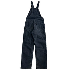 Vintage Carhartt Double Knee Faded Black Insulated Overalls R27 BLK
