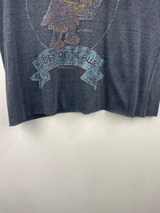 Vintage 90s The Simpsons Lisa Simpson Queen Of The Blues Faded Black Tee