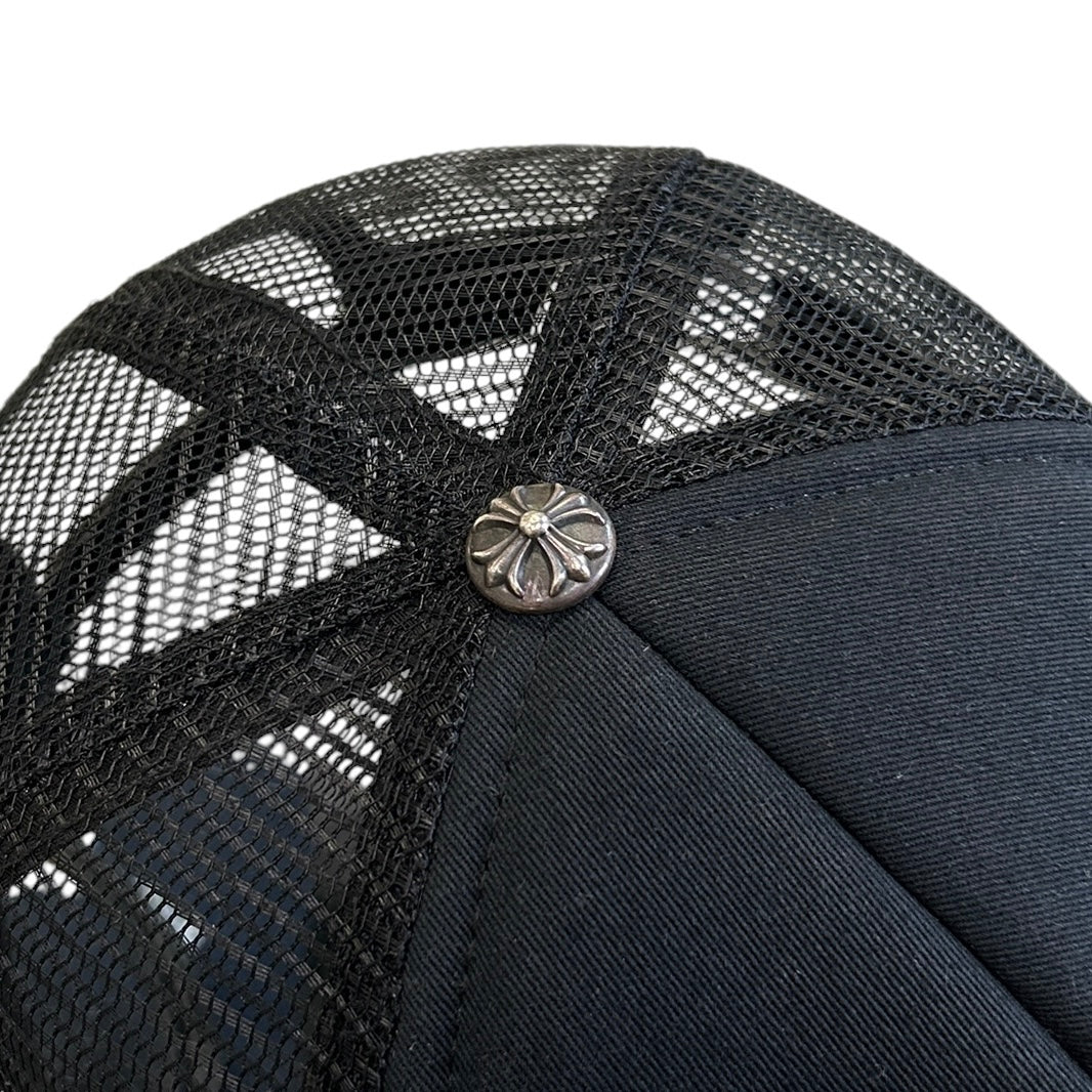 Chrome Hearts Malibu Black Trucker Hat
