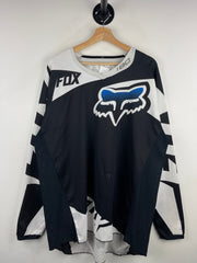 Vintage Fox 180 Motocross Black & White Long Sleeve Jersey