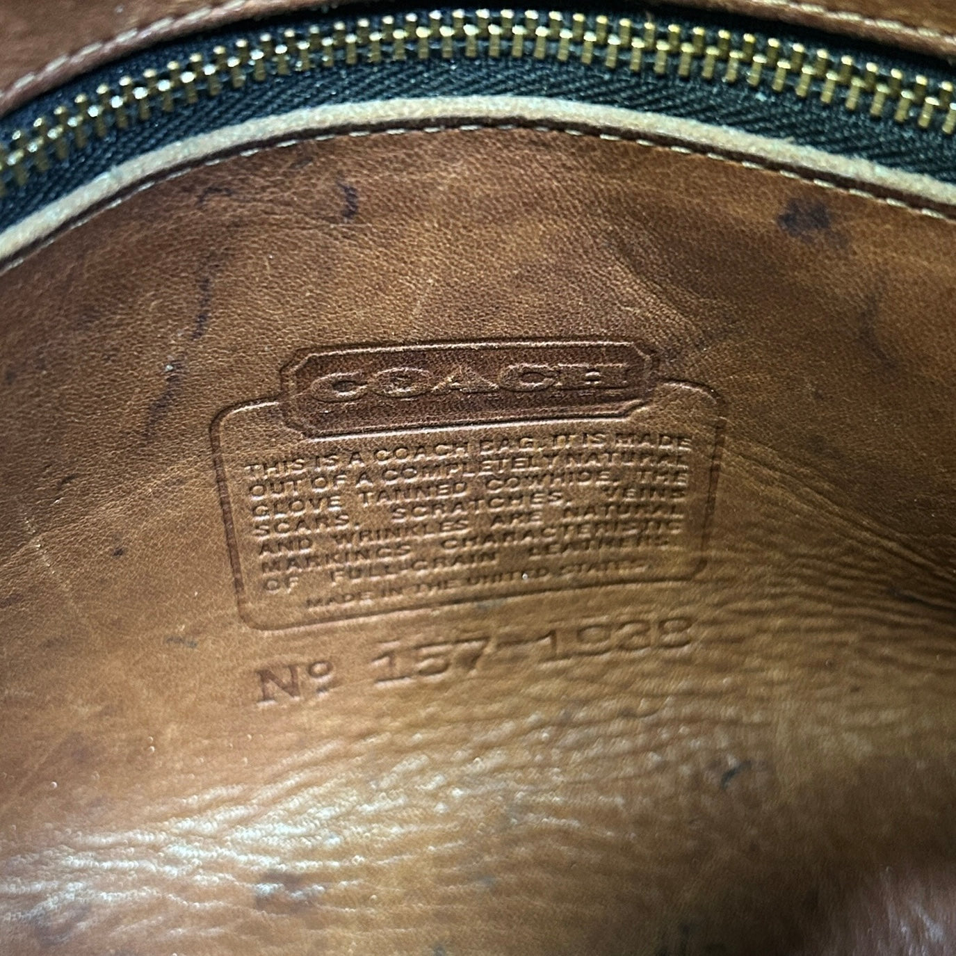 Vintage 90s Coach British Tan Classic Hobo Bag