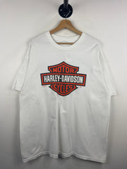Vintage Harley Davidson Pataskala Ohio White Tee