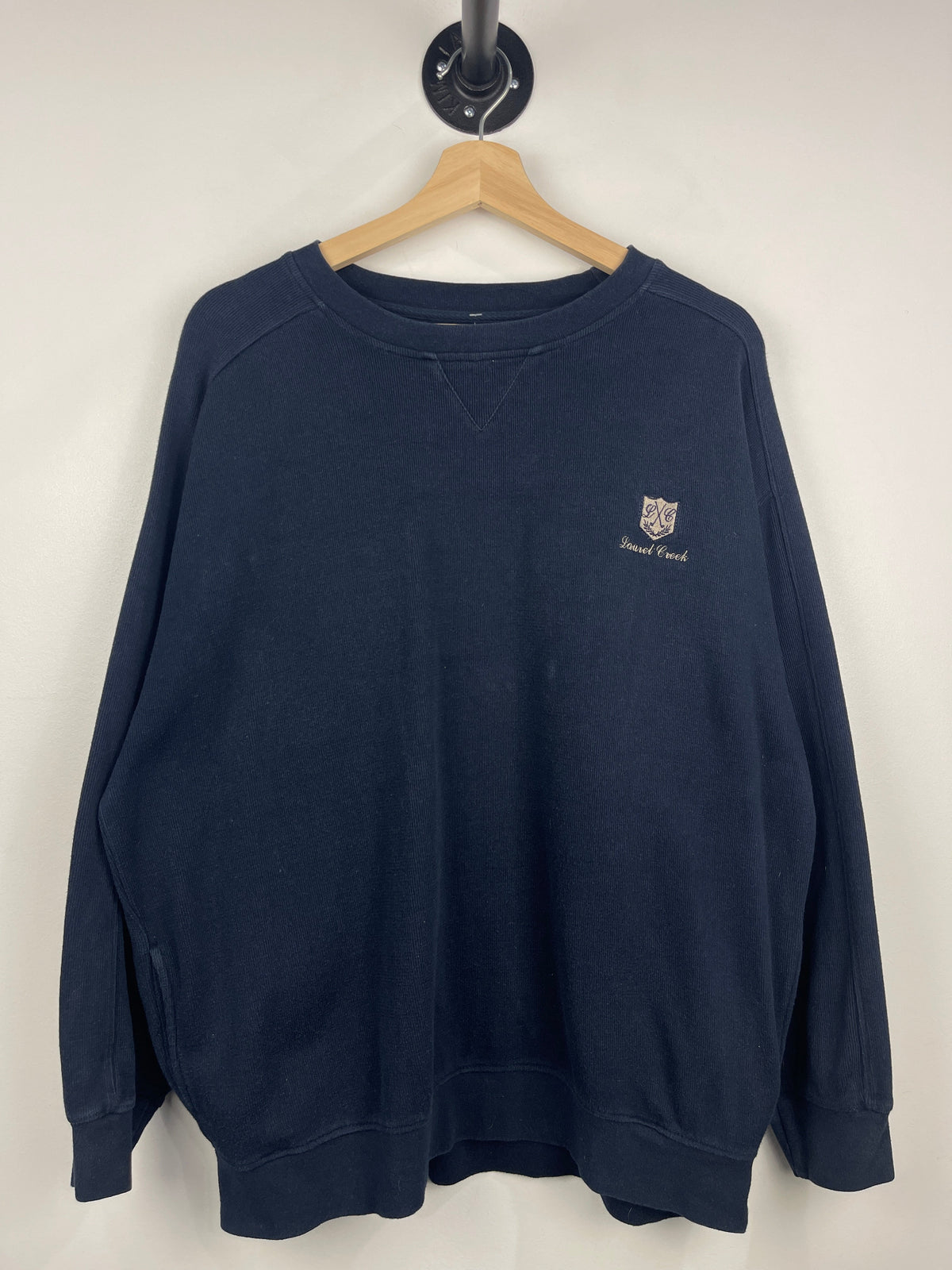 Vintage Laurel Creek Golf Club Embroidered Navy Crewneck