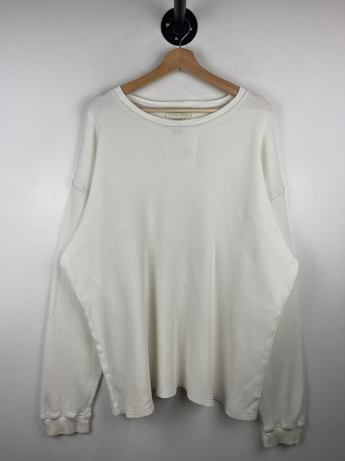 Vintage Eddie Bauer White Thermal Long Sleeve