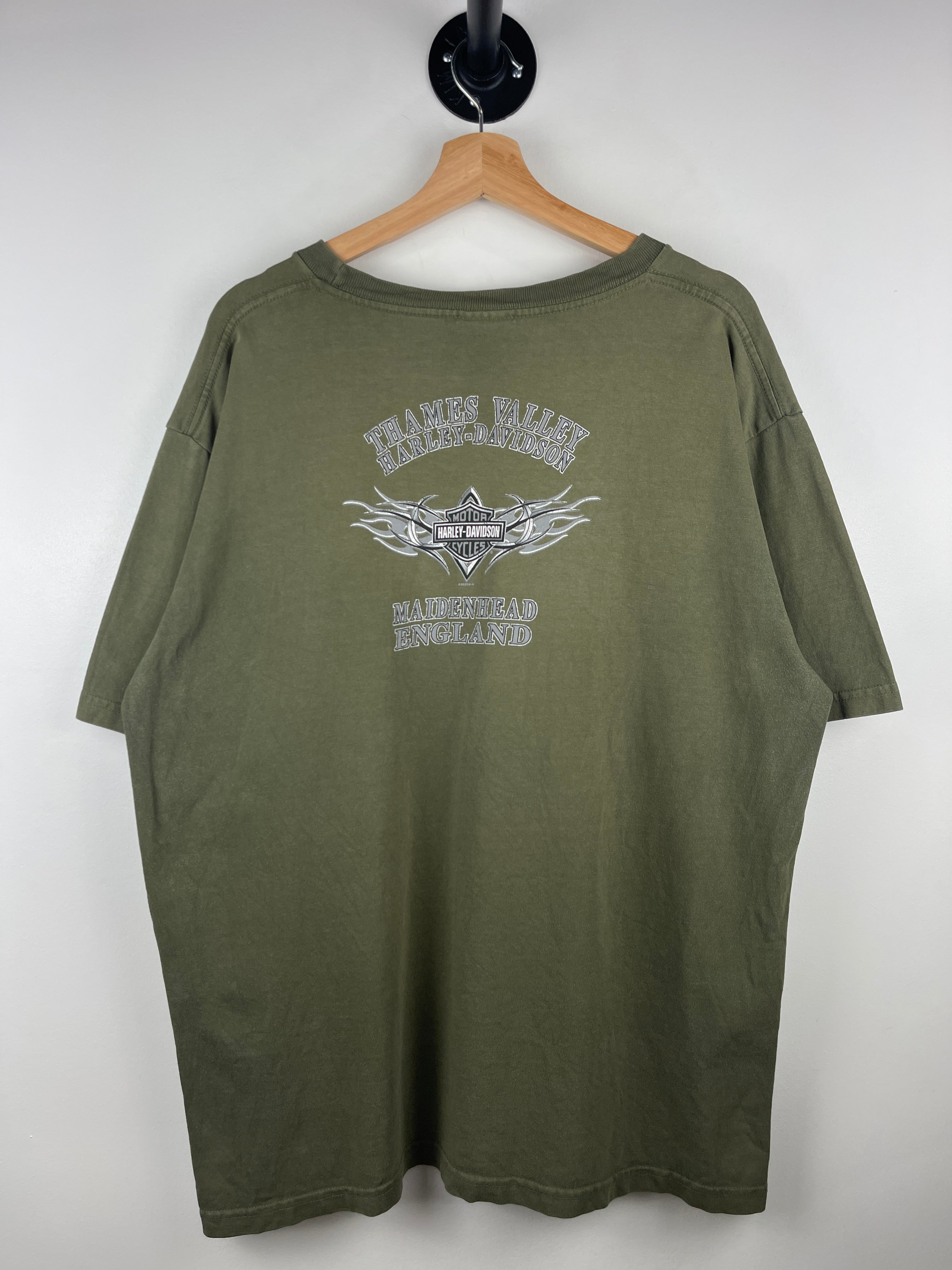 Vintage Harley Davidson England Green Tee