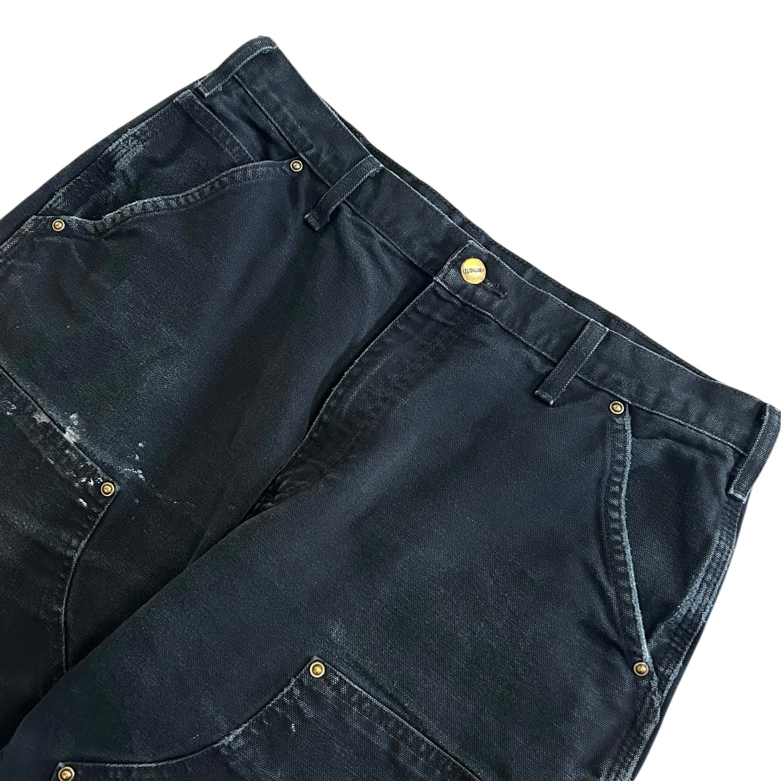 Vintage Carhartt Double Knee Faded Black Work Pants