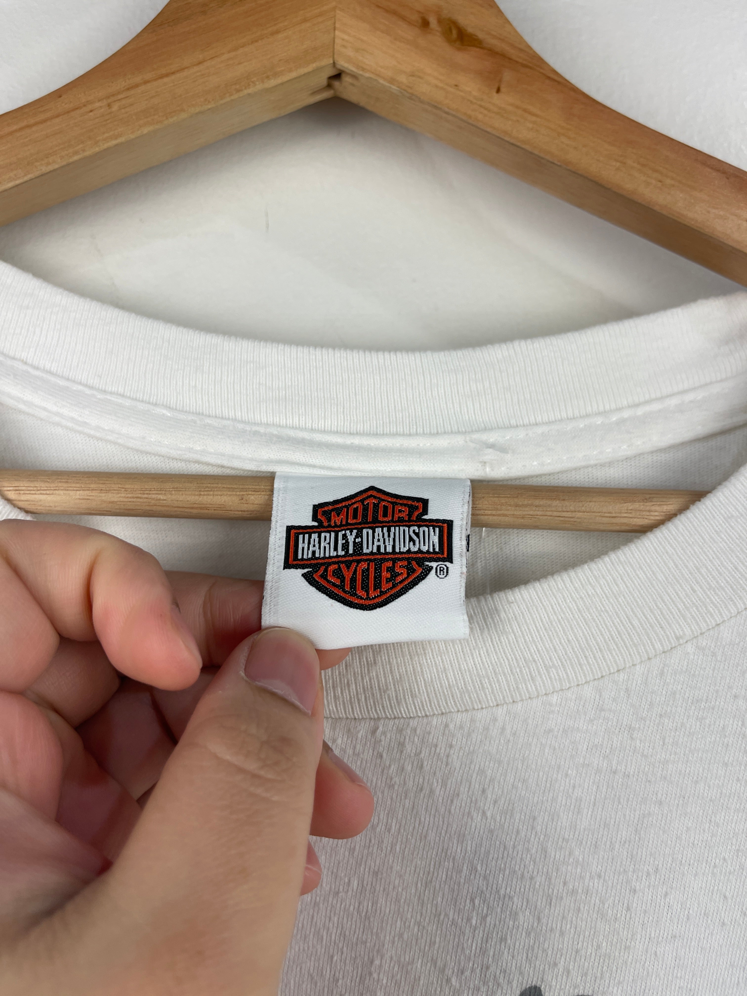 Vintage Harley Davidson Eagle Florida White Tee