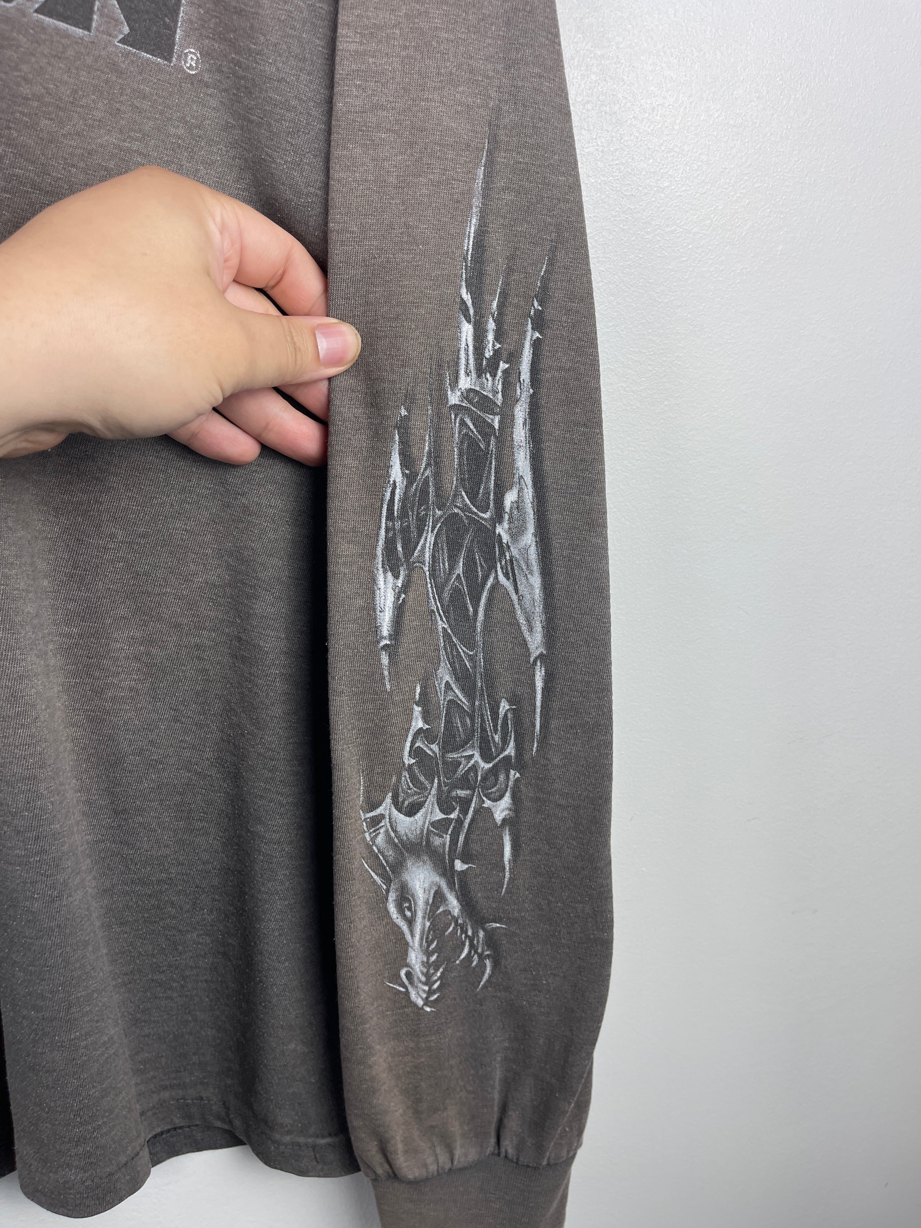 Vintage Harley Davidson Dragon Tribal California Dark Grey Long Sleeve