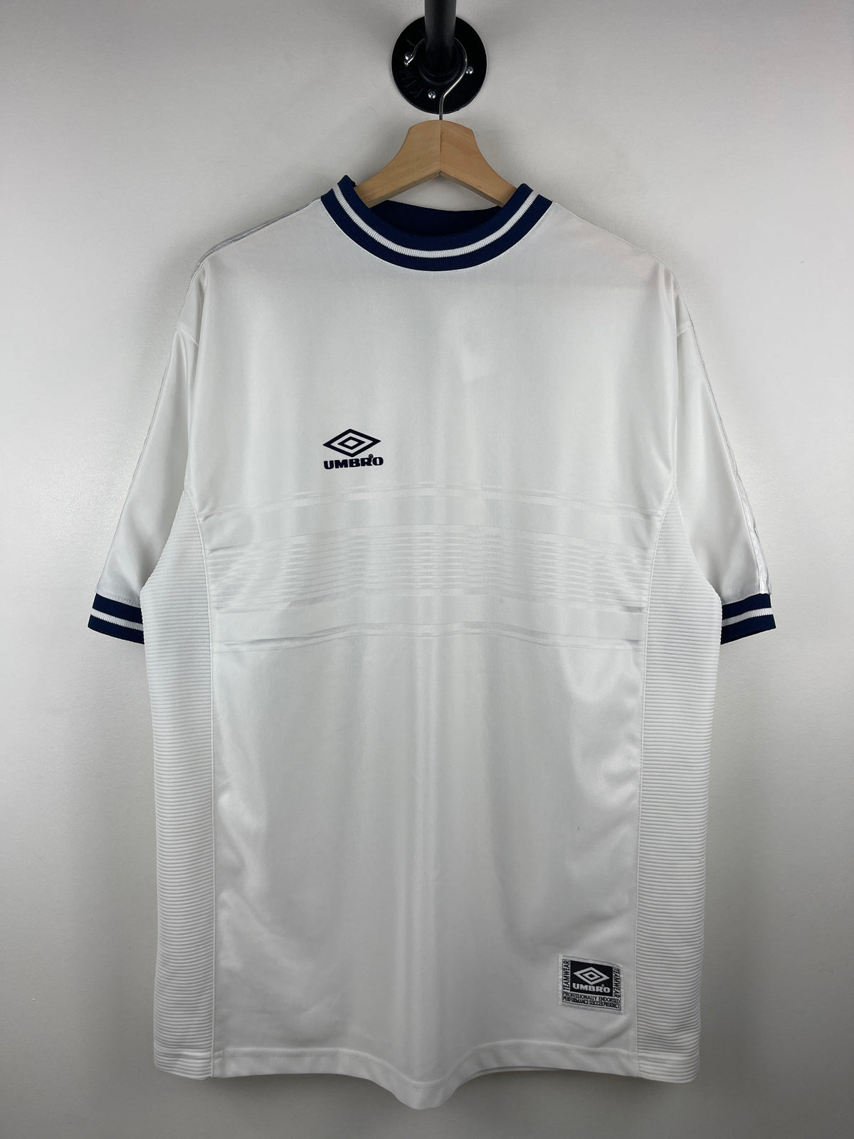 Vintage 90s Umbro White Soccer Jersey