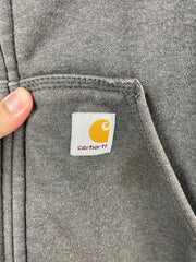 Vintage Carhartt Thermal Lined Dark Grey Zip Up Hoodie
