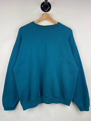 Vintage 90s Tultex Blank Teal Crewneck