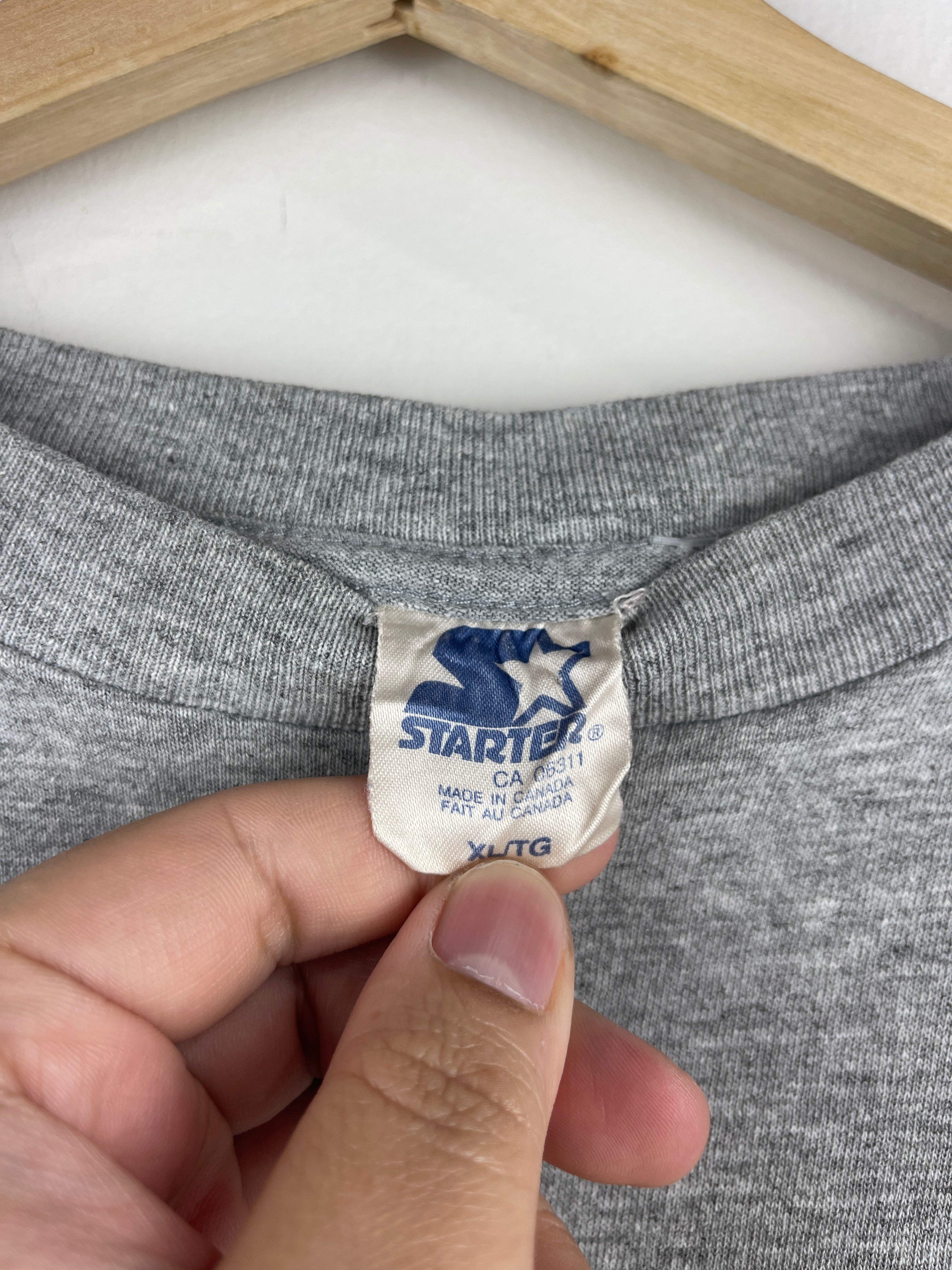 Vintage 90s Starter Team Canada 100% Canadian Grey Tee