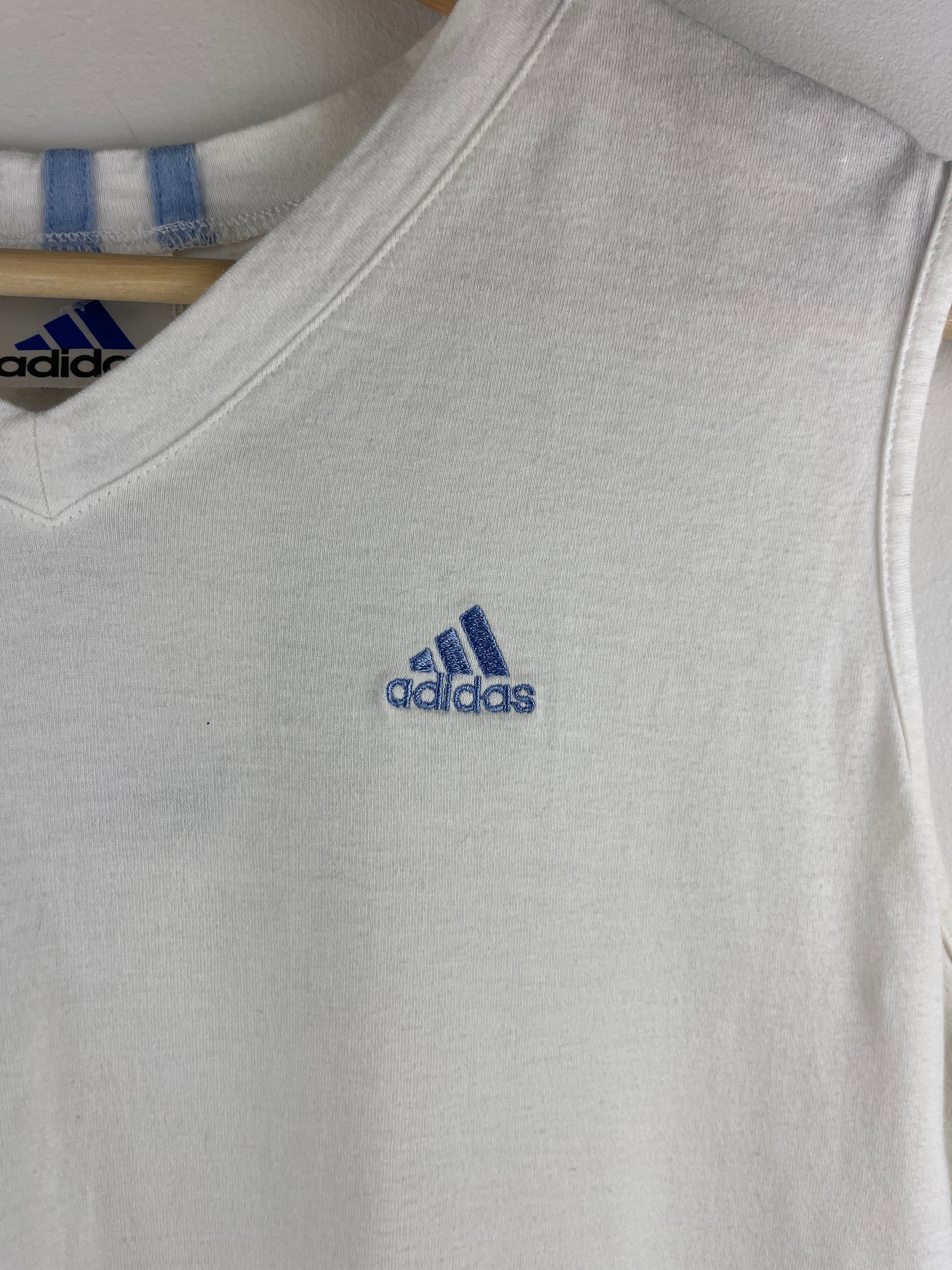 Vintage Adidas White Women's Tank Top