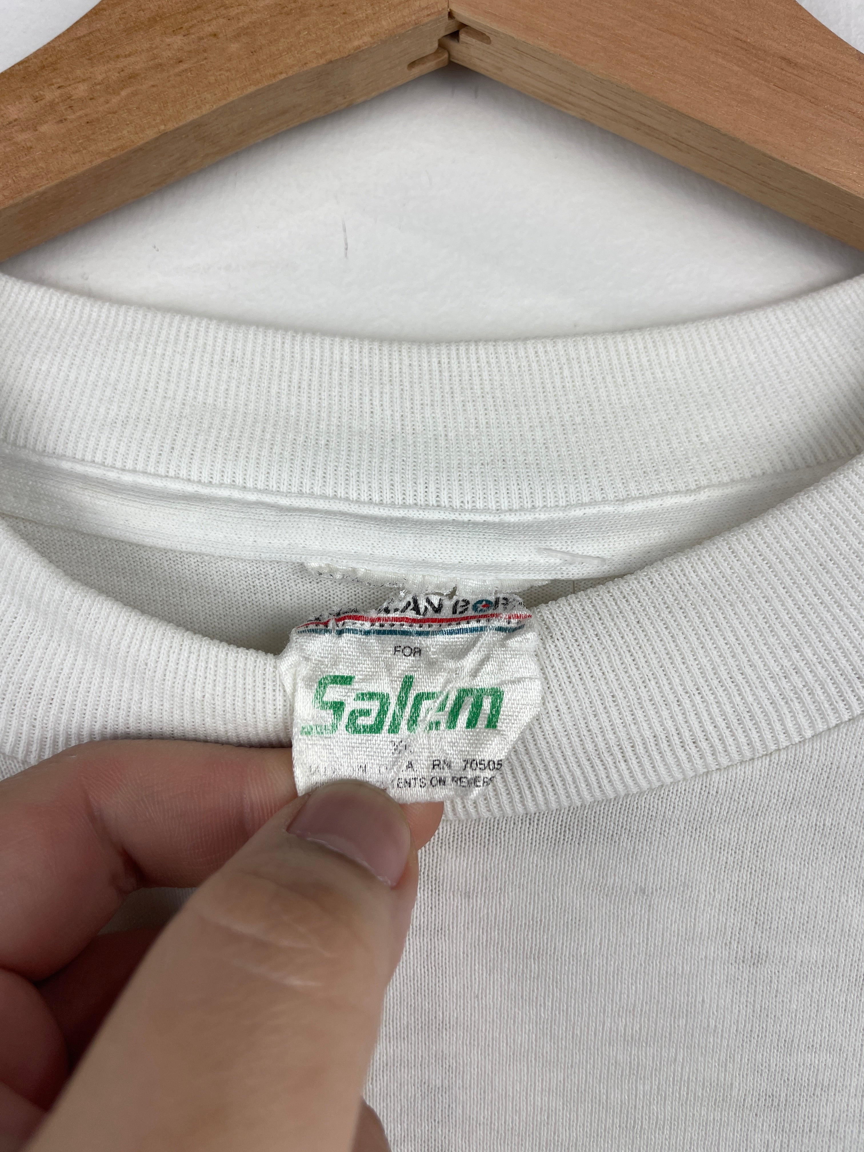 Vintage 90s Salem Smokes Escape To The Fresh Side White Tee