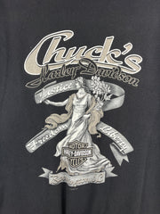 Vintage Harley Davidson Chrome Bloomington DC Black Tee