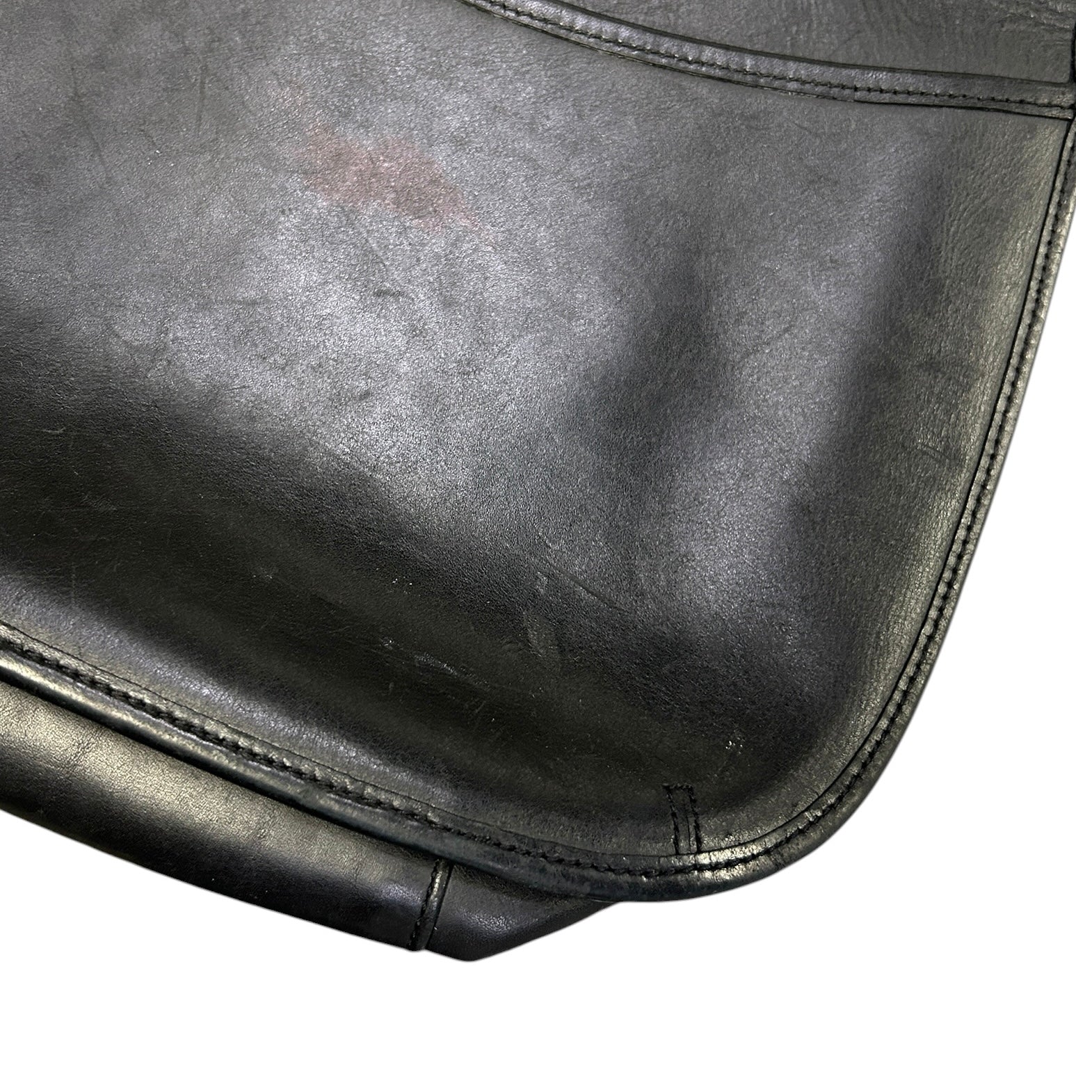Vintage 90s Coach Ergo Pocket Black Leather Hobo Bag