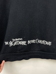 Vintage Disney Nightmare Before Christmas Tim Burton Black Zip Up Hoodie