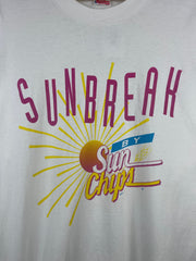 Vintage 90s Sun Chips Sun Break Chip Promo White Tee