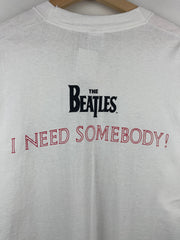 Vintage 90s The Beatles Help! I Need Somebody White Tee