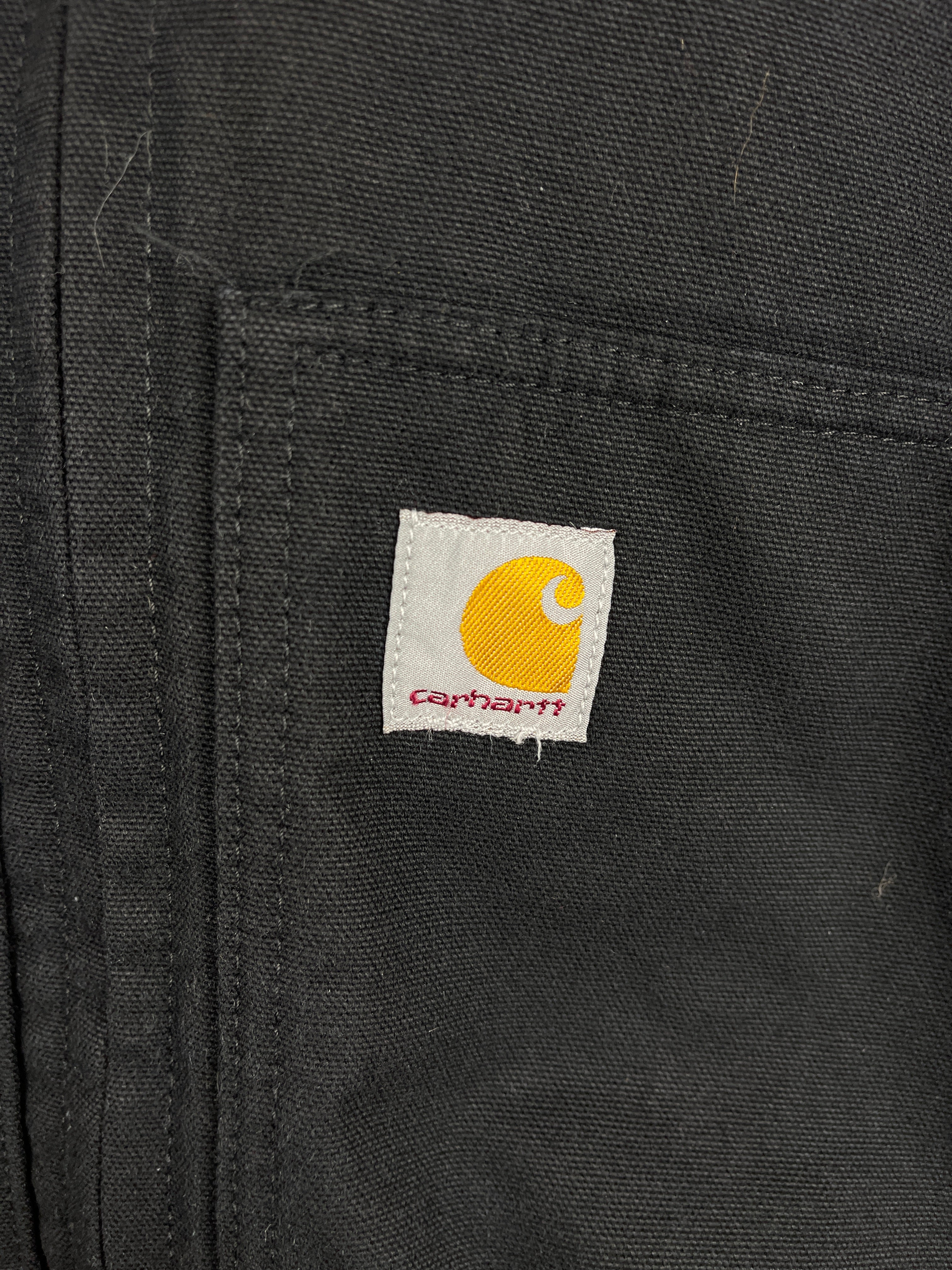 Vintage Carhartt Active Black Hooded Work Jacket