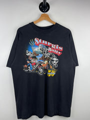 Vintage 90s Sturgis Rally Black Hills Black Tee
