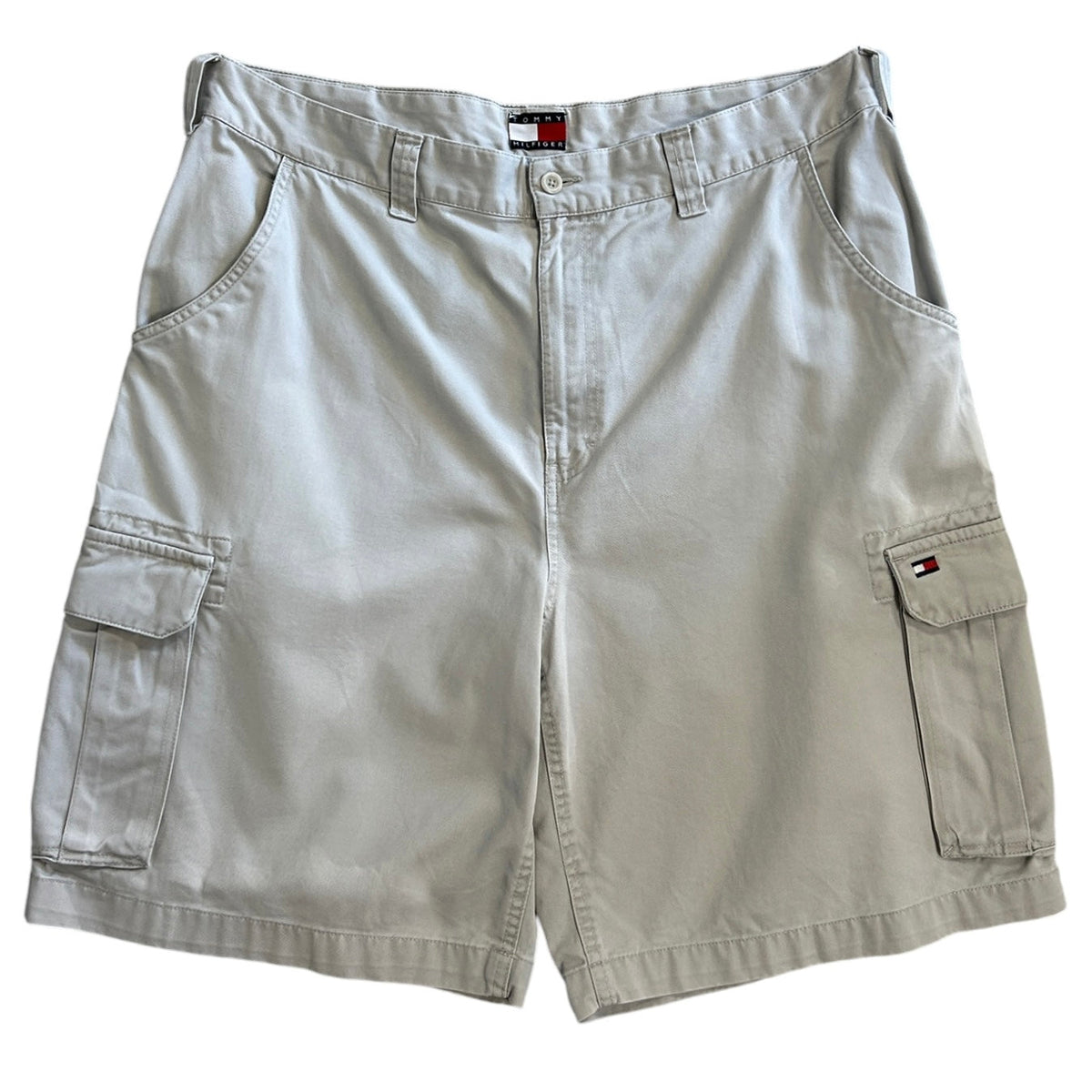 Vintage 90s Tommy Hilfiger Grey Cargo Shorts