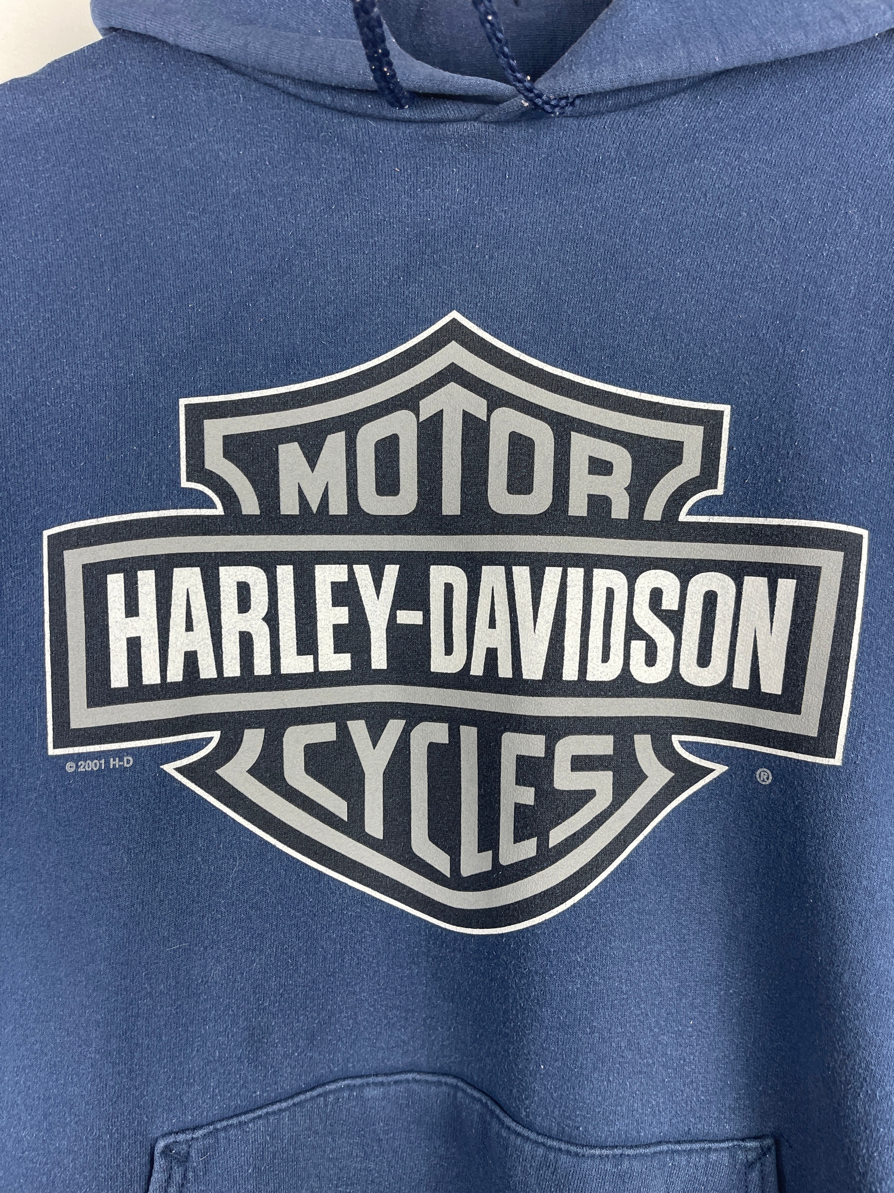 Vintage Harley Davidson Pin Up Girl Wisconsin Navy Hoodie
