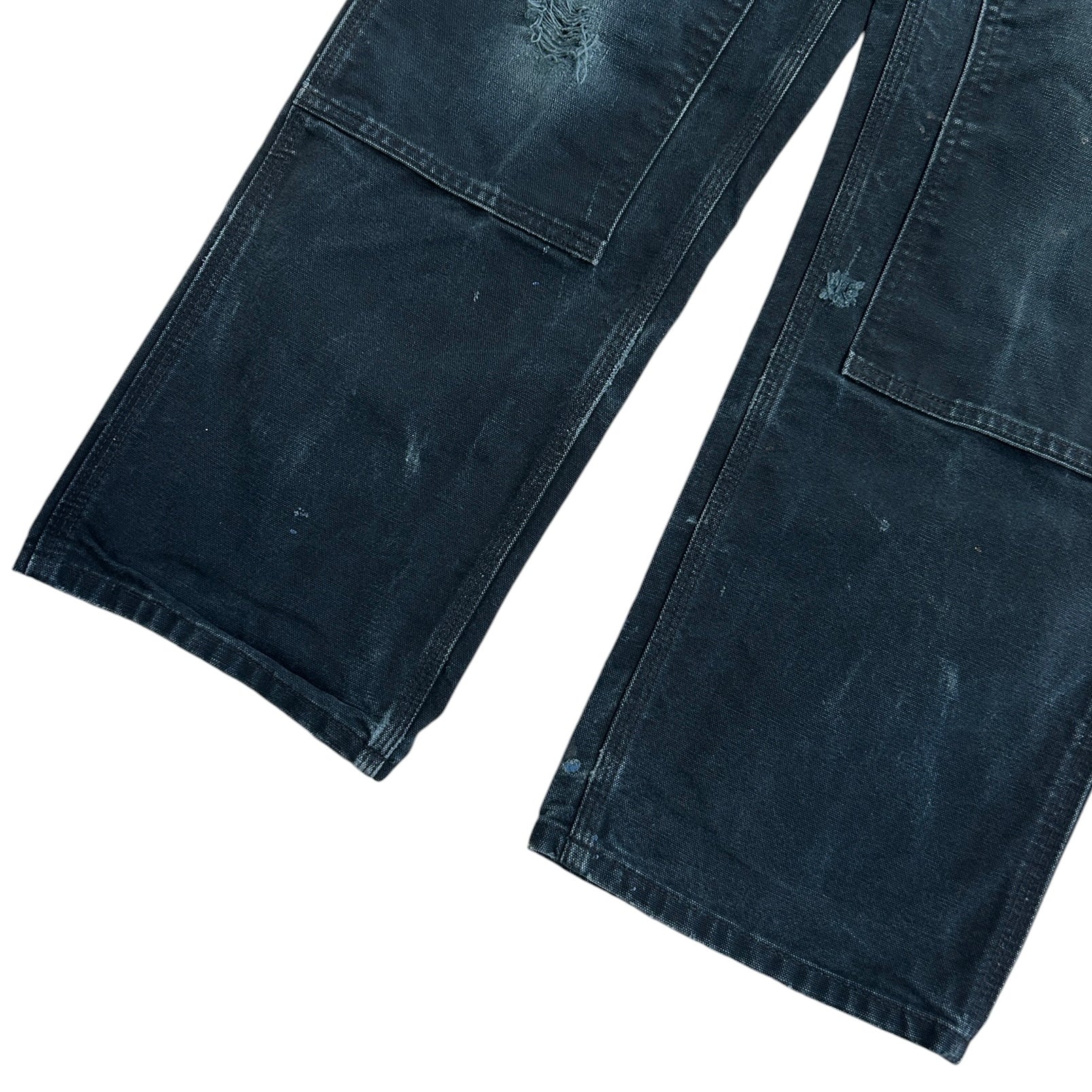 Vintage Carhartt Double Knee Thrashed Black Work Pants