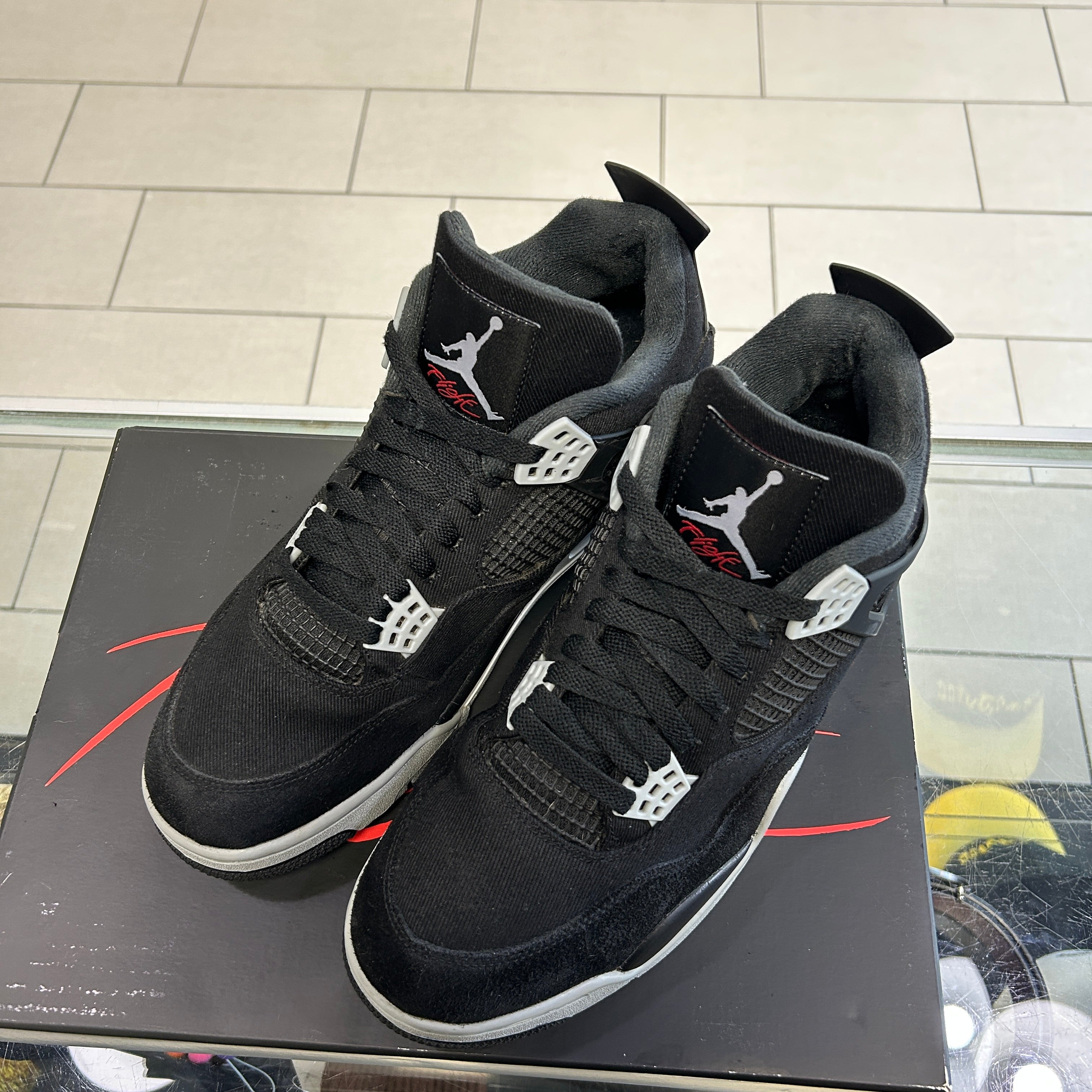Jordan 4 Black Canvas